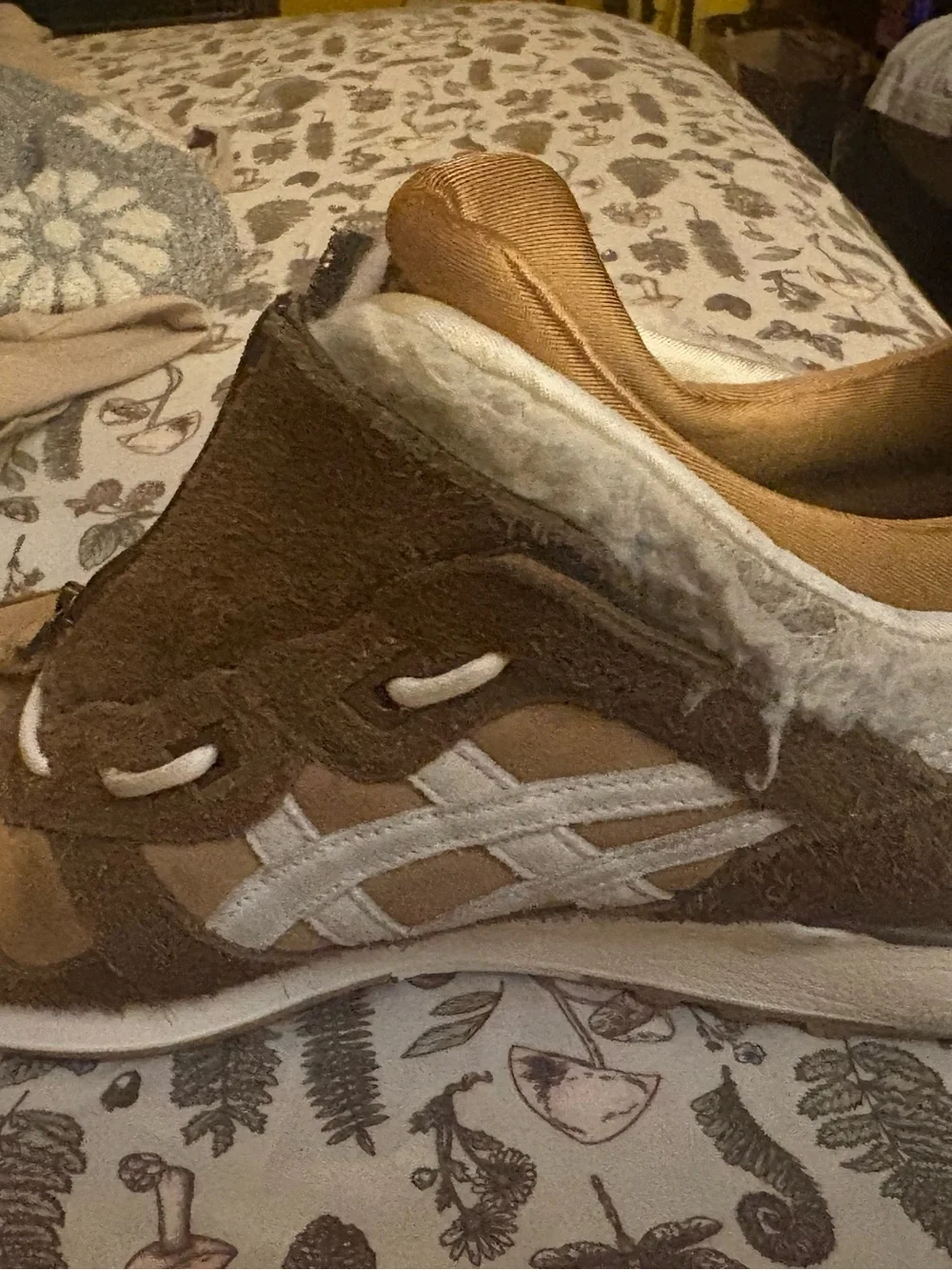 Asics Brown & White Suede GEL-Lined Men’s Sneaker